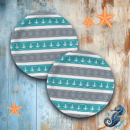 Plato De Papel Elementos del barco de patrón nautico