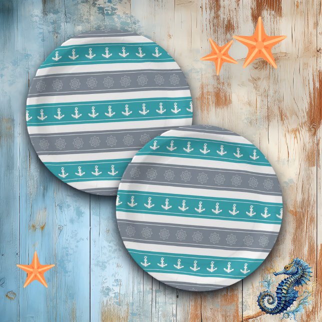 Plato De Papel Elementos del barco de patrón nautico (Subido por el creador)