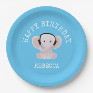 Plato De Papel Elephant ama la música