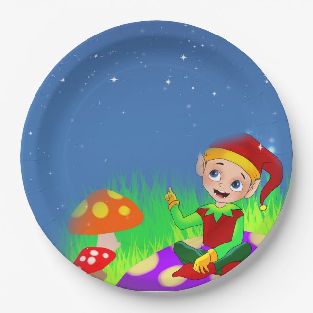 Plato De Papel Elf (Anverso)