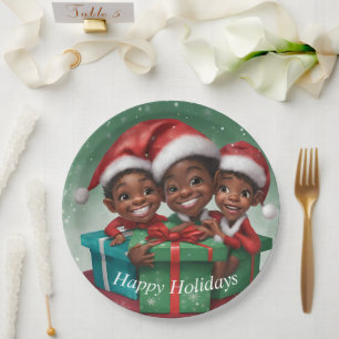 Plato De Papel Elfs, Navidades afroamericanos