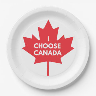Plato De Papel Elijo la Placa de papel de Canadá