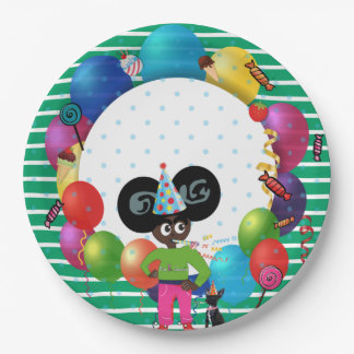 Plato De Papel Ella B. Jenkins Paper Plate Green