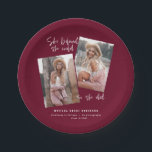 Plato De Papel Ella creía que podía así que hizo el papel de grad<br><div class="desc">Creía que podía hacerlo así que se graduó con placas de fiesta de tipografía geométrica multifotografía. Con tipografía audaz y texto de guión de tendencia. El color de fondo geométrico puede modificarse. También están disponibles felicitaciones al grado,  clase 20xx. Cambie el color para que se ajuste a su estilo.</div>