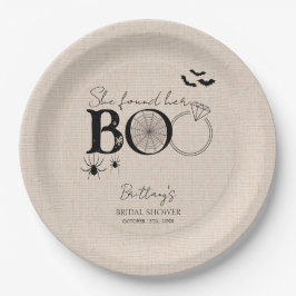 Plato De Papel Ella Encontró Su Amor Halloween Despedida de Solte
