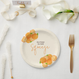 Plato De Papel Ella Encontró su Apretón Despedida de Soltera