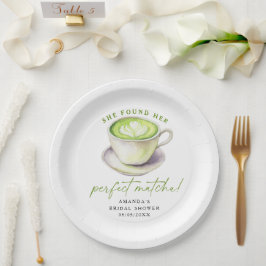 Plato De Papel Ella encontró su desayuno de boda de matcha perfec