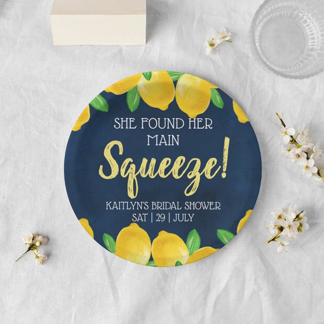 Plato De Papel Ella Encontró Su Limonada Bridal Shower (Subido por el creador)