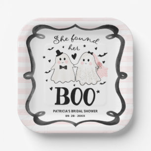 Plato De Papel Ella Encontró Su Novio Halloween Despedida de Solt