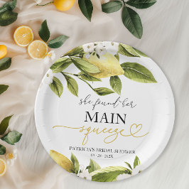 Plato De Papel Ella Encontró Su Principal Ducha De Brigada De Bri