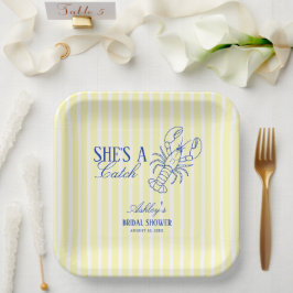 Plato De Papel Ella Es Una Captura Cumpleaños de Despedida de Sol