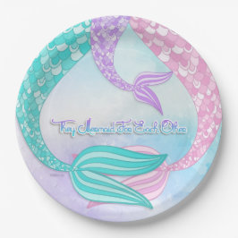 Plato De Papel Ellos sirena para uno a