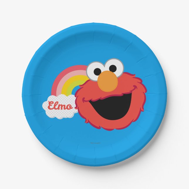 Plato De Papel Elmo Chica (Anverso)