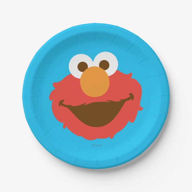 Plato De Papel Elmo Face (Anverso)
