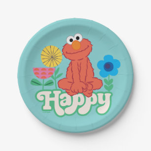 Plato De Papel ¡Elmo Happy!