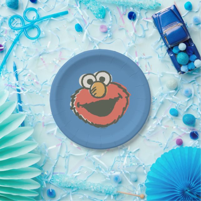 Plato De Papel Elmo Retro (Fiesta)