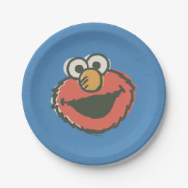 Plato De Papel Elmo Retro