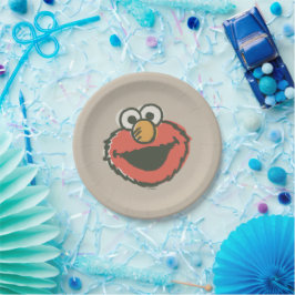 Plato De Papel Elmo Retro