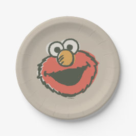 Plato De Papel Elmo Retro