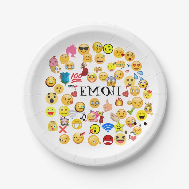 Plato De Papel emoji (Anverso)