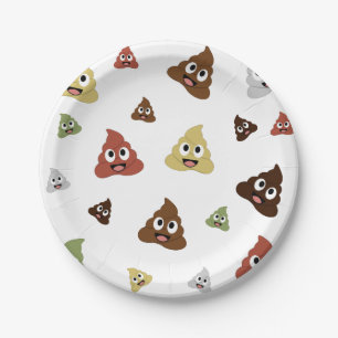 Plato De Papel Emoji Cute Poop ideas divertidas de regalo