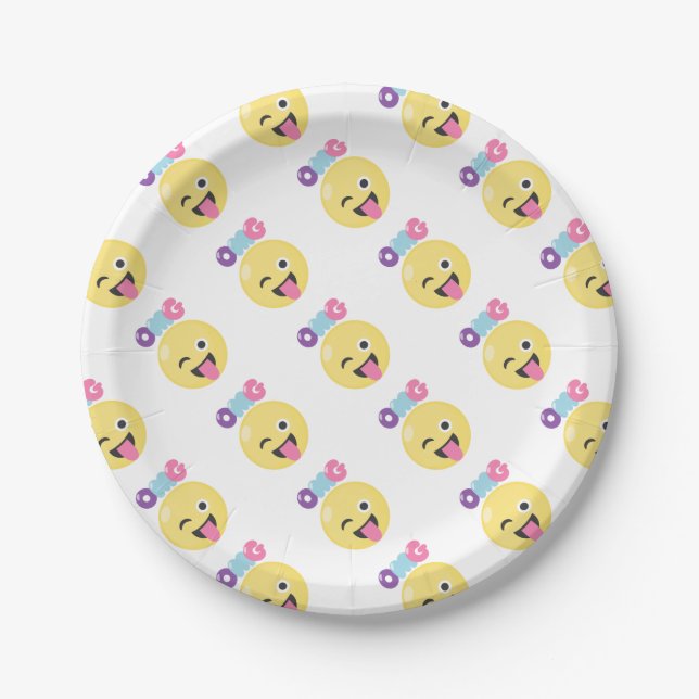 Plato De Papel Emoji de OMG (Anverso)