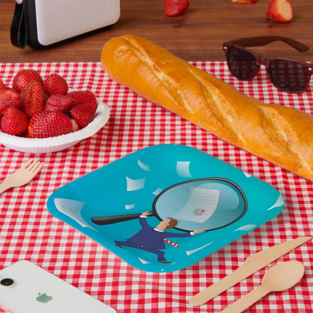 Plato De Papel Empresario Y Papeles (Subido por el creador)