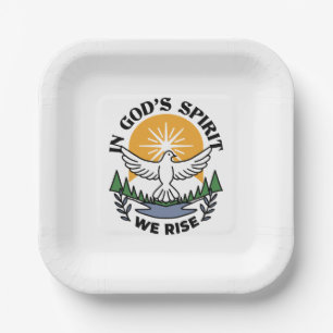 Plato De Papel En el espíritu de Dios que levantamos - Fe y liber