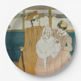Plato De Papel En el Omnibus de Mary Cassatt