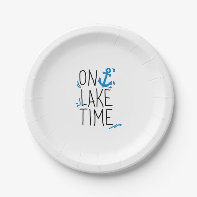 Plato De Papel En el tiempo del lago (Anverso)