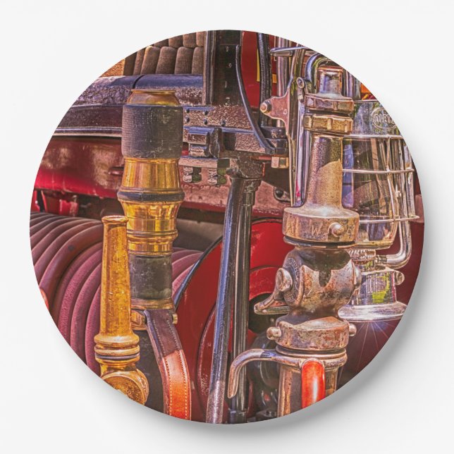 Plato De Papel En El Viejo Camión De Fuego (Anverso)