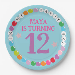 Plato De Papel En mi fiesta de cumpleaños de la era de la pulsera