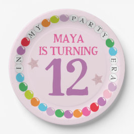 Plato De Papel En mi fiesta de cumpleaños de la era de la pulsera