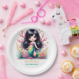 Plato De Papel Encantador Magnífico Fiesta de Cumpleaños de la Si