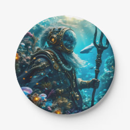 Plato De Papel Enchanted Ocean Odessey