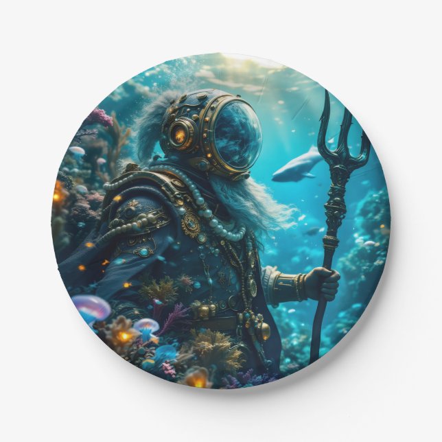 Plato De Papel Enchanted Ocean Odessey (Anverso)