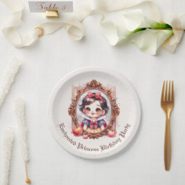 Plato De Papel Enchanted Princess Birthday Invitation Snow White