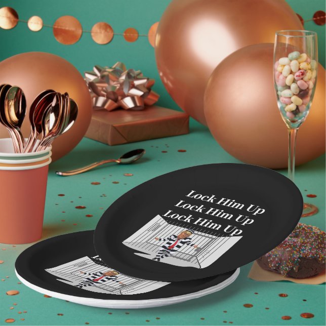 Plato De Papel Enciende la placa de papel Trump (Multi)