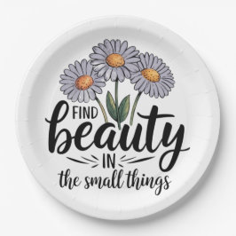 Plato De Papel Encontrar belleza en las cosas pequeñas