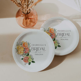 Plato De Papel Encontró Su Principal Ducha De Brigada De Citrus D