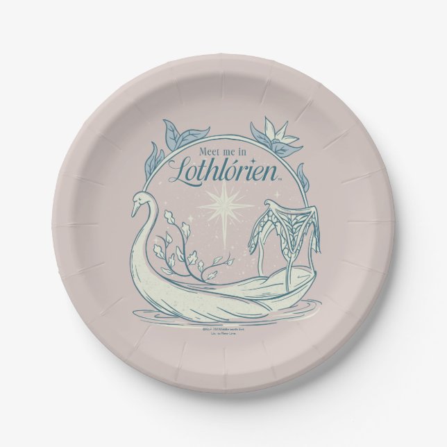 Plato De Papel Encuentrame en LOTHLORIEN™ - Barco Cisne (Anverso)