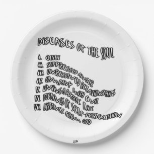 Plato De Papel Enfermedades del alma