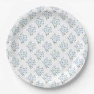 Plato De Papel English Country Muster mit Vergissmeinnichtblumen