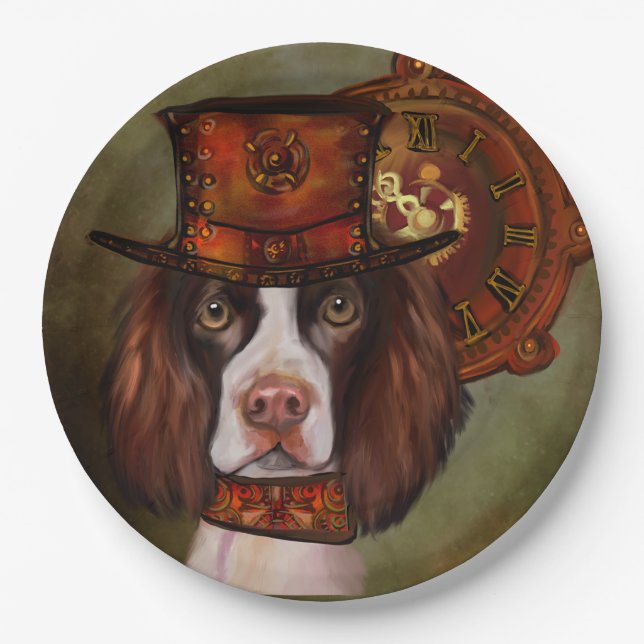 Plato De Papel English Springer Spaniel (Anverso)