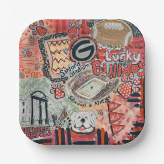 Plato De Papel Enlazar a Georgia