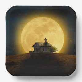 Plato De Papel Enorme Moon