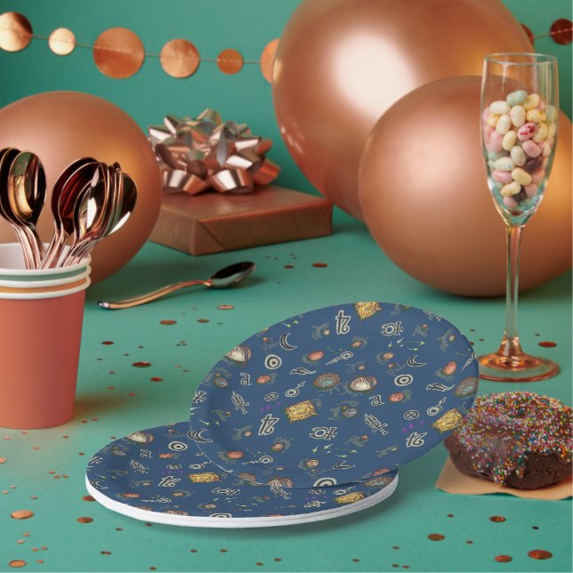 Plato De Papel Ensalada espacial (Multi)