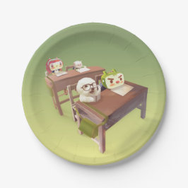 Plato De Papel Ensayo duro