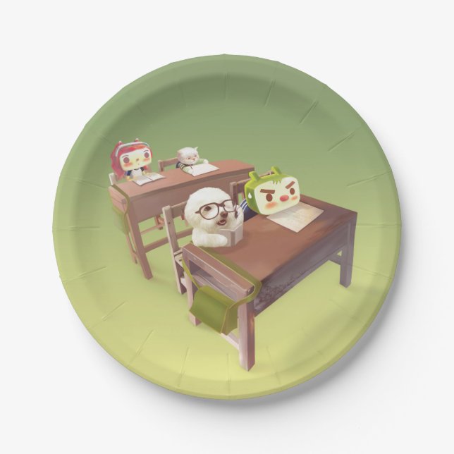 Plato De Papel Ensayo duro (Anverso)