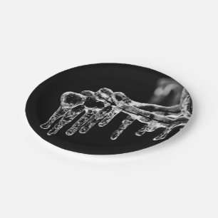 Plato De Papel entrar en invierno helado